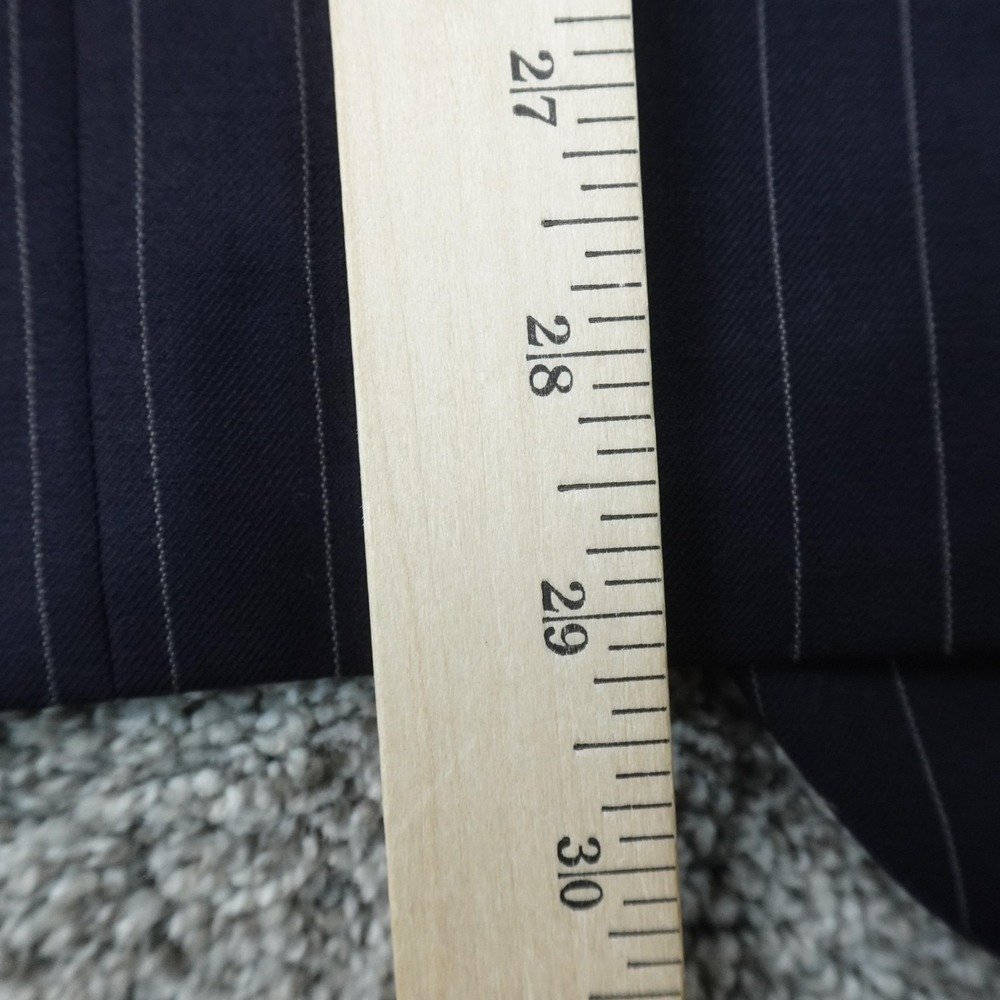 Donald J Trump Blazer Mens 40S Blue Pinstripe Wool Button Sport Coat Suit Jacket - Picture 9 of 14